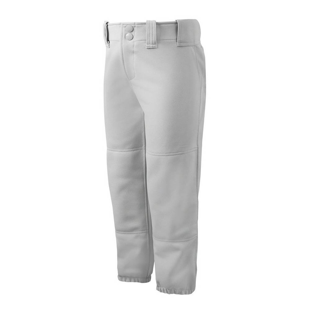 Pantaloni Mizuno Softball Belted Donna - Grigie - 04962-UIRQ